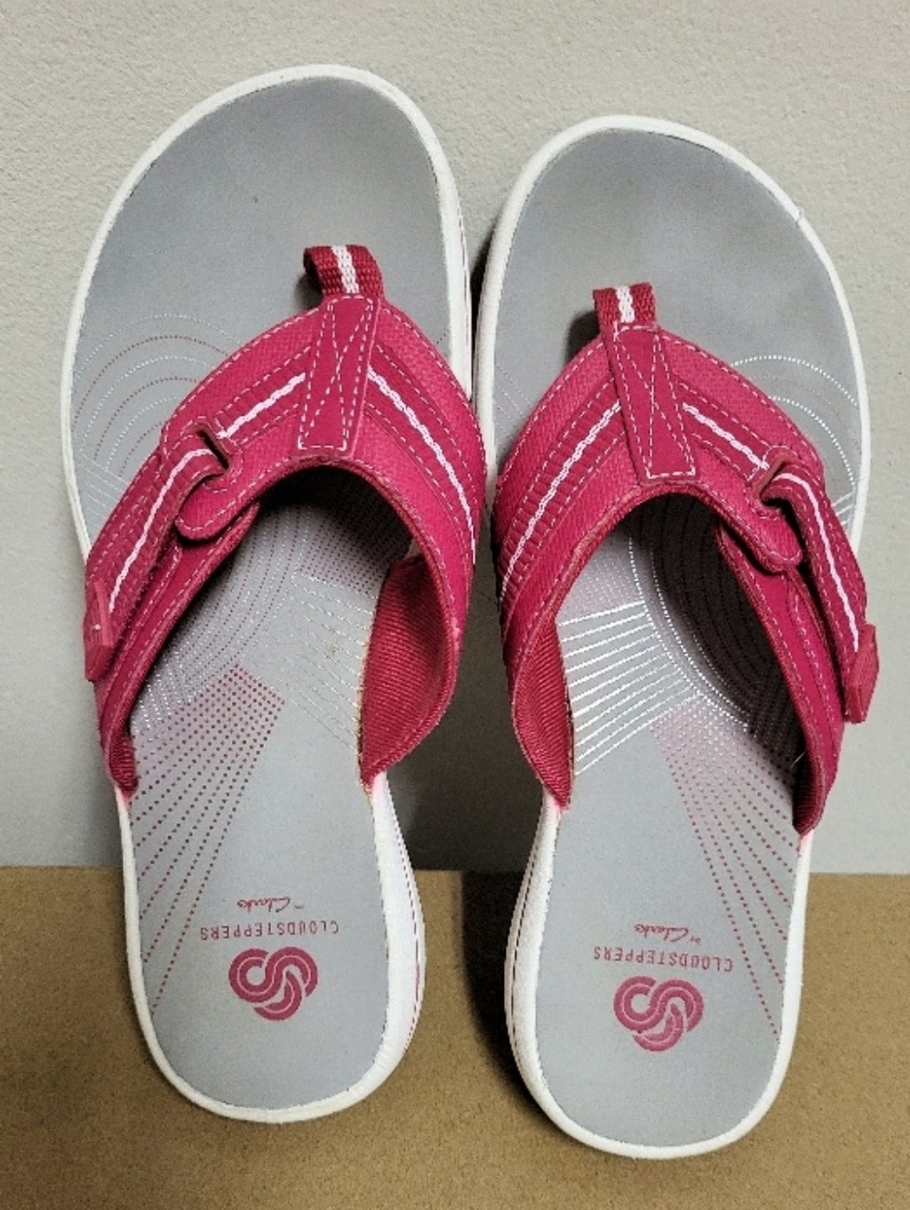 Clarks Cloudsteppers Breeze Sea Pink Flip Flop Sandals